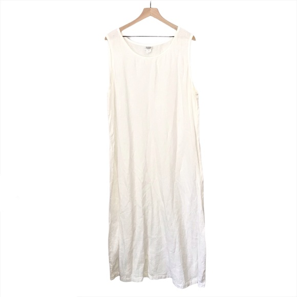 Eileen Fisher Dresses & Skirts - Eileen Fisher 100% Linen Sleeveless Maxi Dress 2X